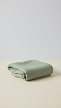 Brushed cotton pet throw in sage