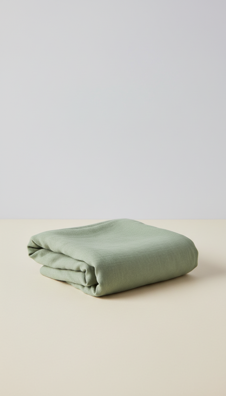 Brushed cotton pet throw in sage