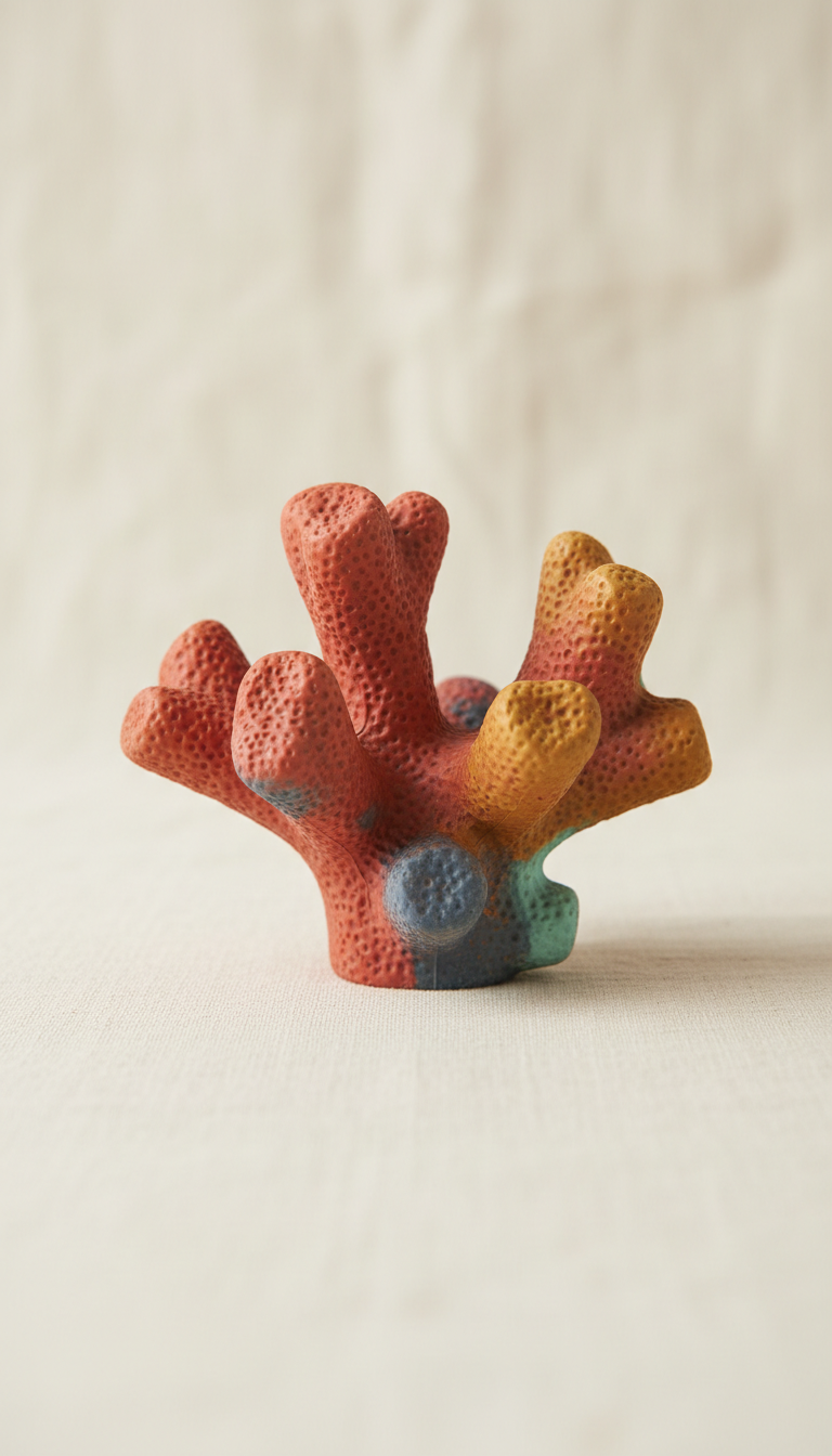 Natural Rubber Coral Pop Dog Toy